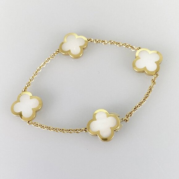 Van Cleef & Arpels Pure Alhambra Yellow gold shell Bracelet - Picture 2 of 14